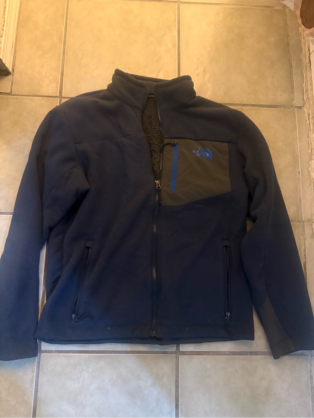 The North Face Men's Dark Navy Full-Zip Fleece Jacket